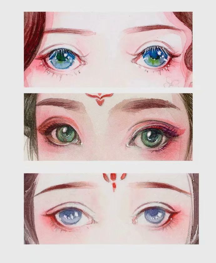 一组古风眼眸，可以借签参考