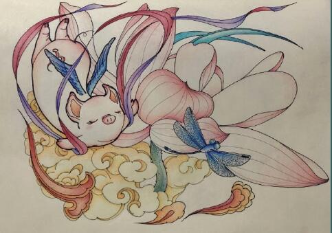 简单敦煌纹样,敦煌飞天壁画适合纹样