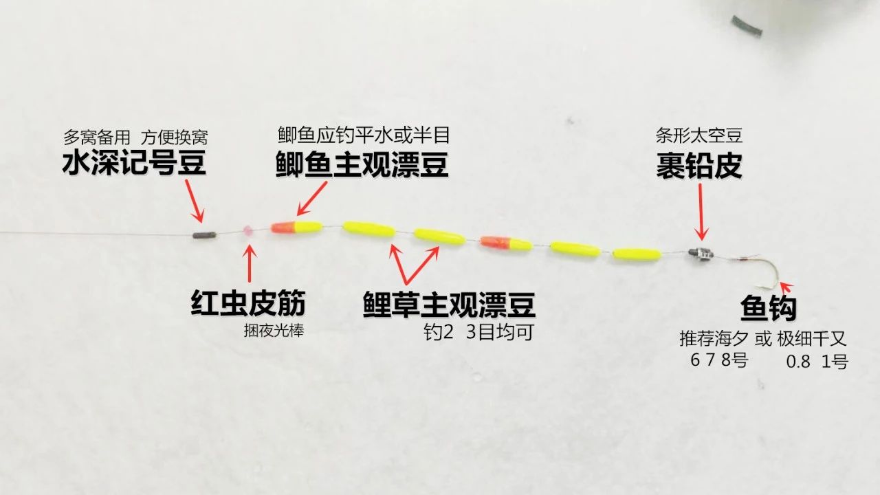 逗钓实操调漂技巧图解大全,钓鱼传统钓法是怎么调漂的