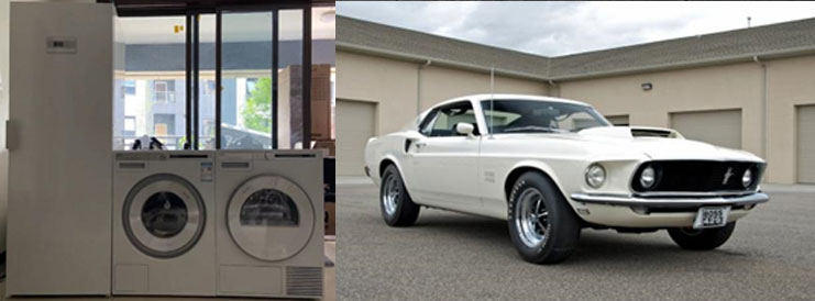 拆出来洗的洗衣机,瑞典asko整体洗衣房