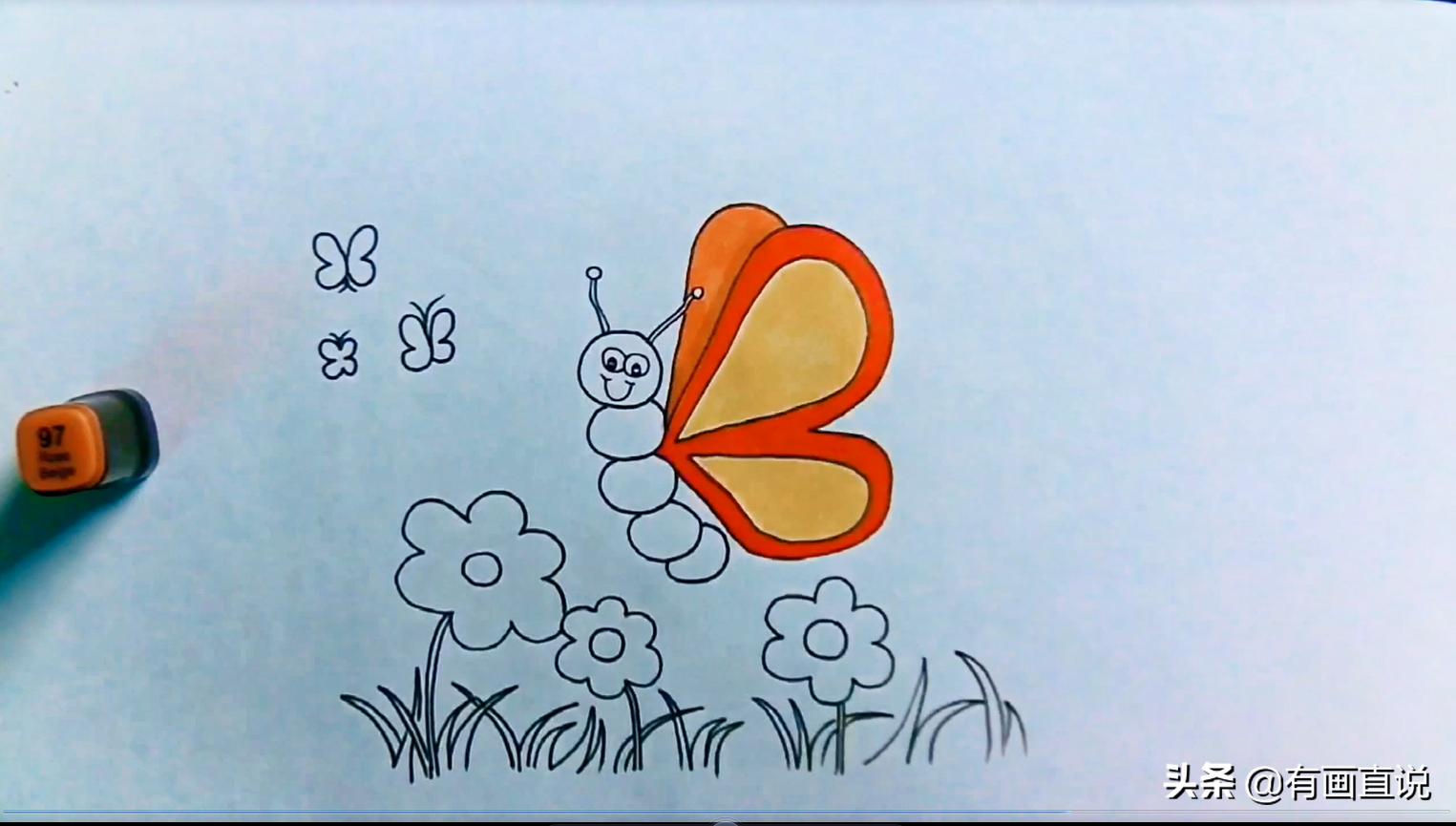 儿童画画教程3-6岁简笔画小公主,7-10岁儿童画画hellokitty简笔画