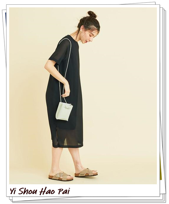 洋气纯棉T恤连衣裙,t恤全棉连衣裙夏季轻奢高级感