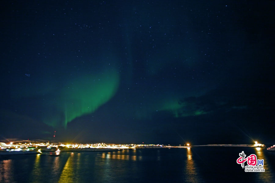 挪威极夜中的北极光,挪威的北极光
