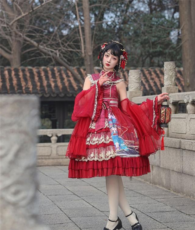 女士洛丽塔风穿搭,夏天洛丽塔简便穿法