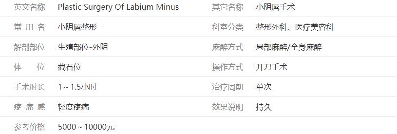 科普悄悄话！小阴唇整形术