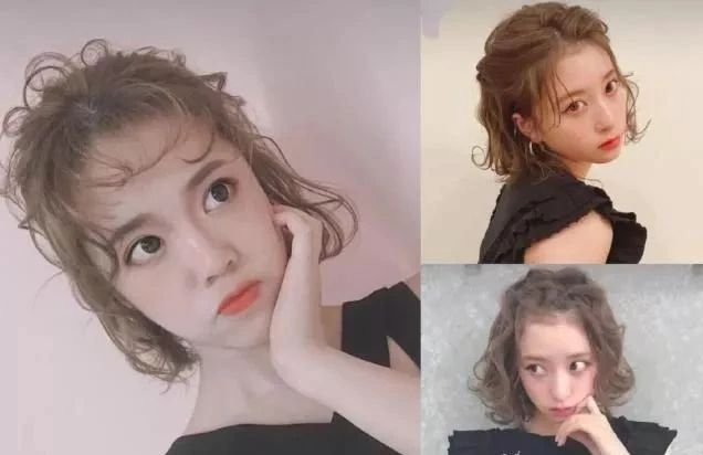发髻烫小卷发型短发,发型欣赏超美减龄发髻烫