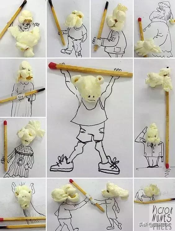 100种插画创意方法,好看的小插画铅笔