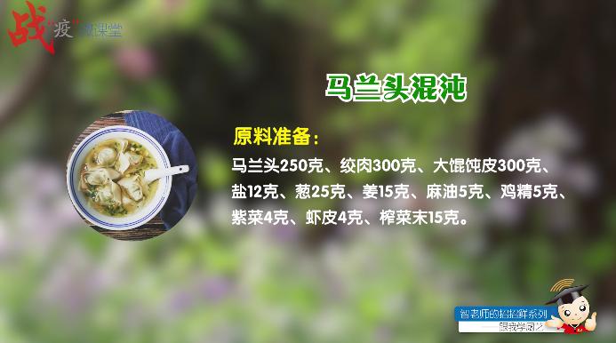 “智老师的招招鲜”微视频课程15《马兰头馄饨》(附视频)