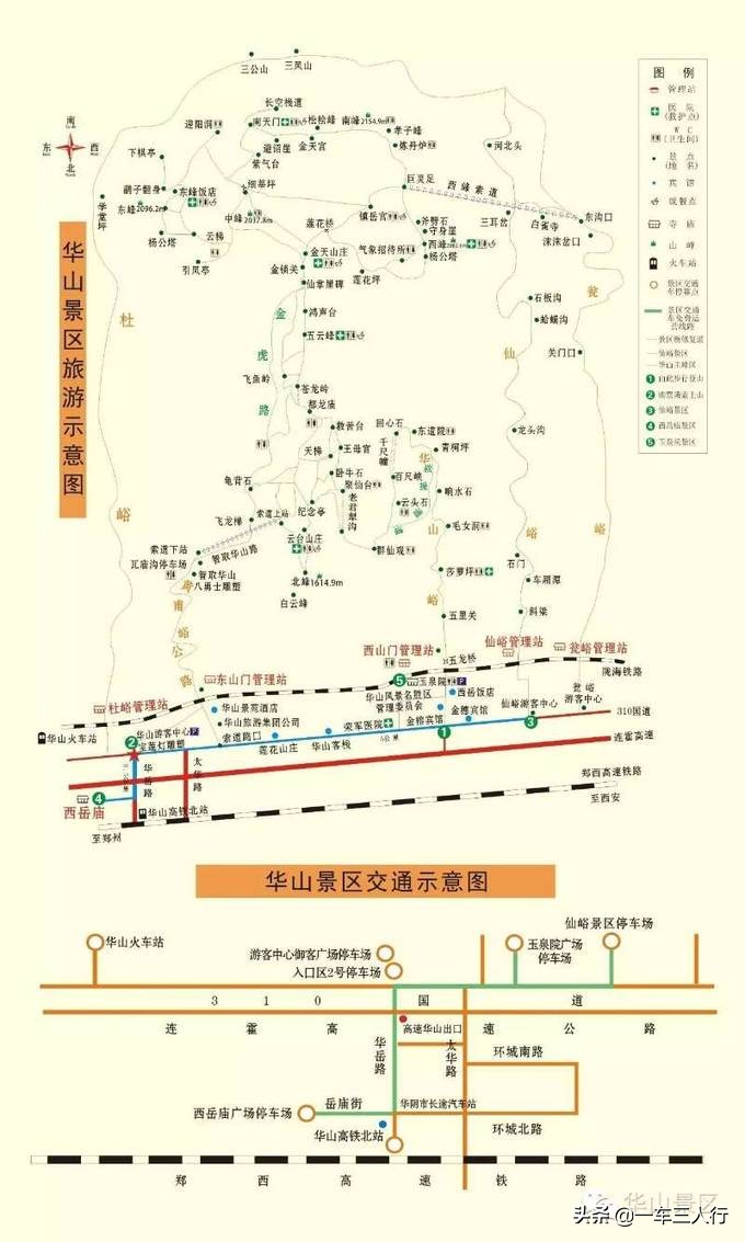 游览华山最佳路线攻略,华山游览路线攻略大全最新版