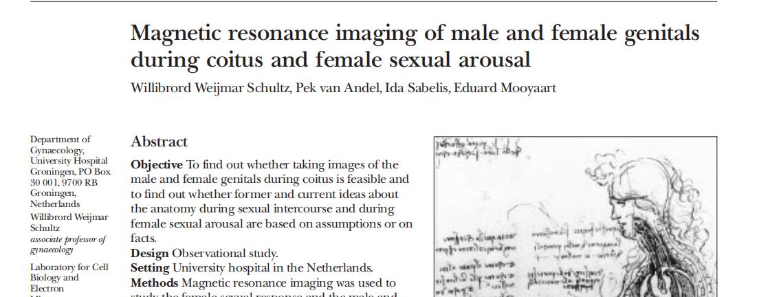 为了研究人类*行为性**，科学家利用核磁成像技术拍下了整个过程