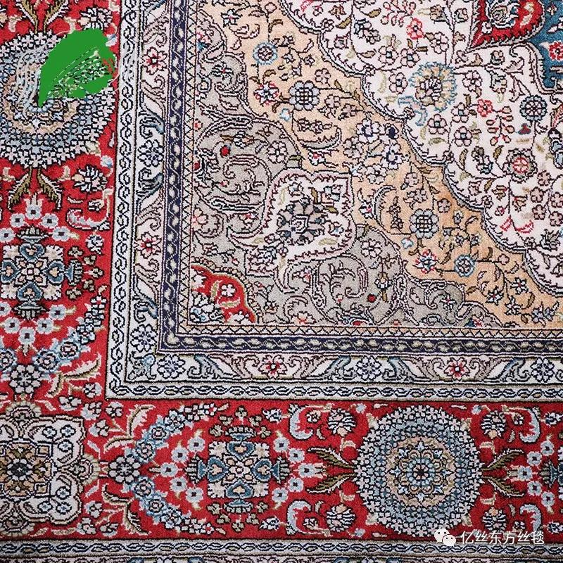 亿丝手工真丝波斯地毯被称为地面上的艺术