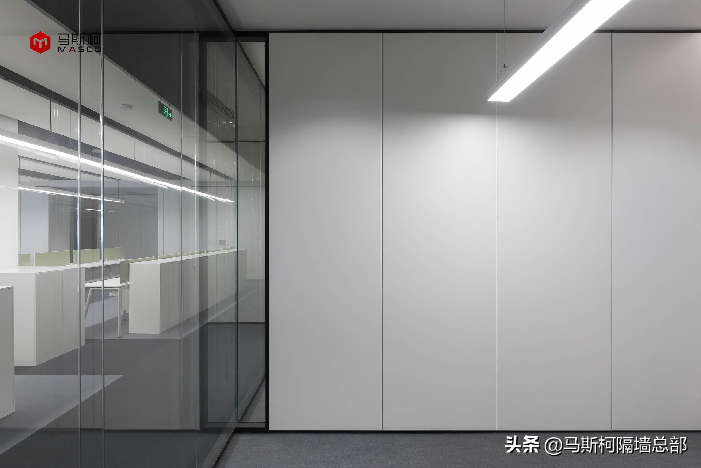 办公室防火玻璃隔断图片,办公室断桥铝防火大玻璃隔断