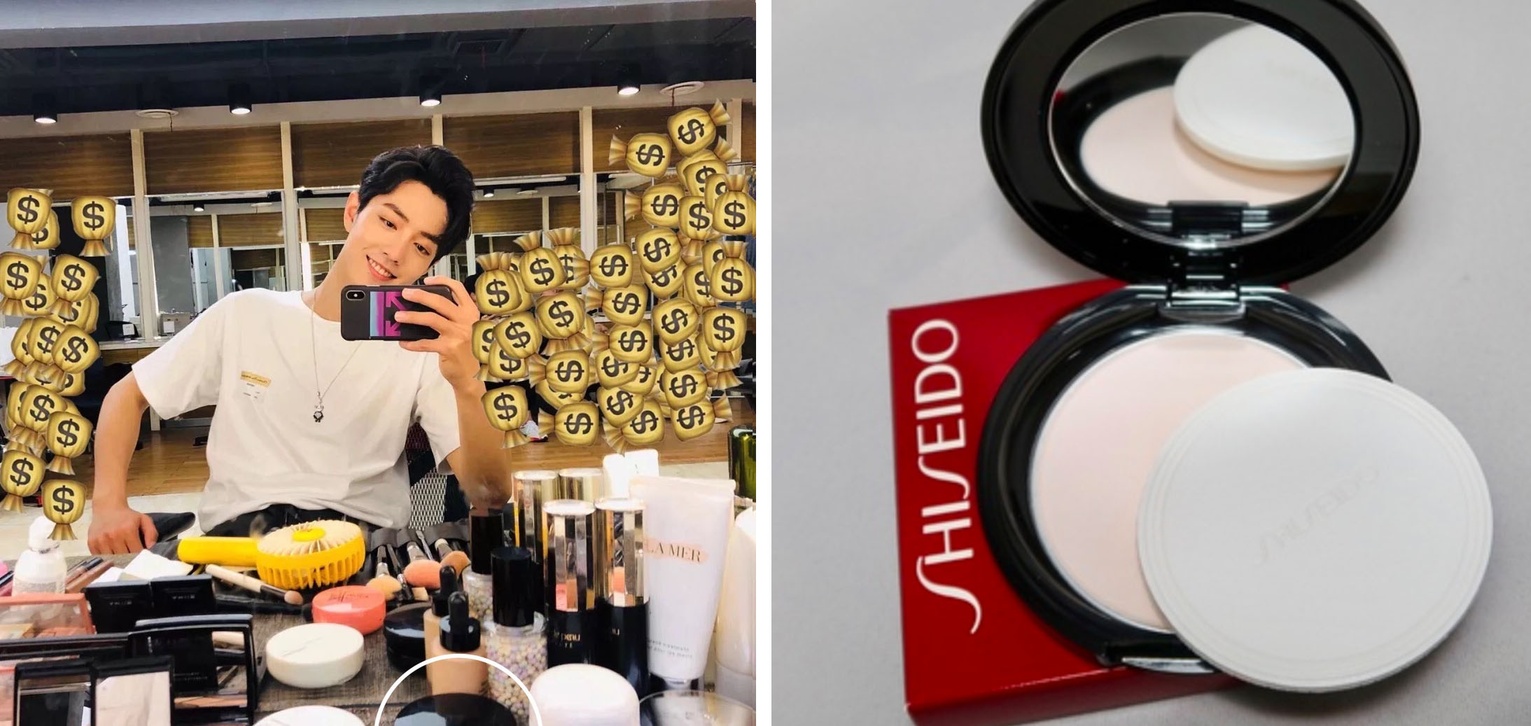 扒肖战化妆品,扒一扒明星化妆台化妆品