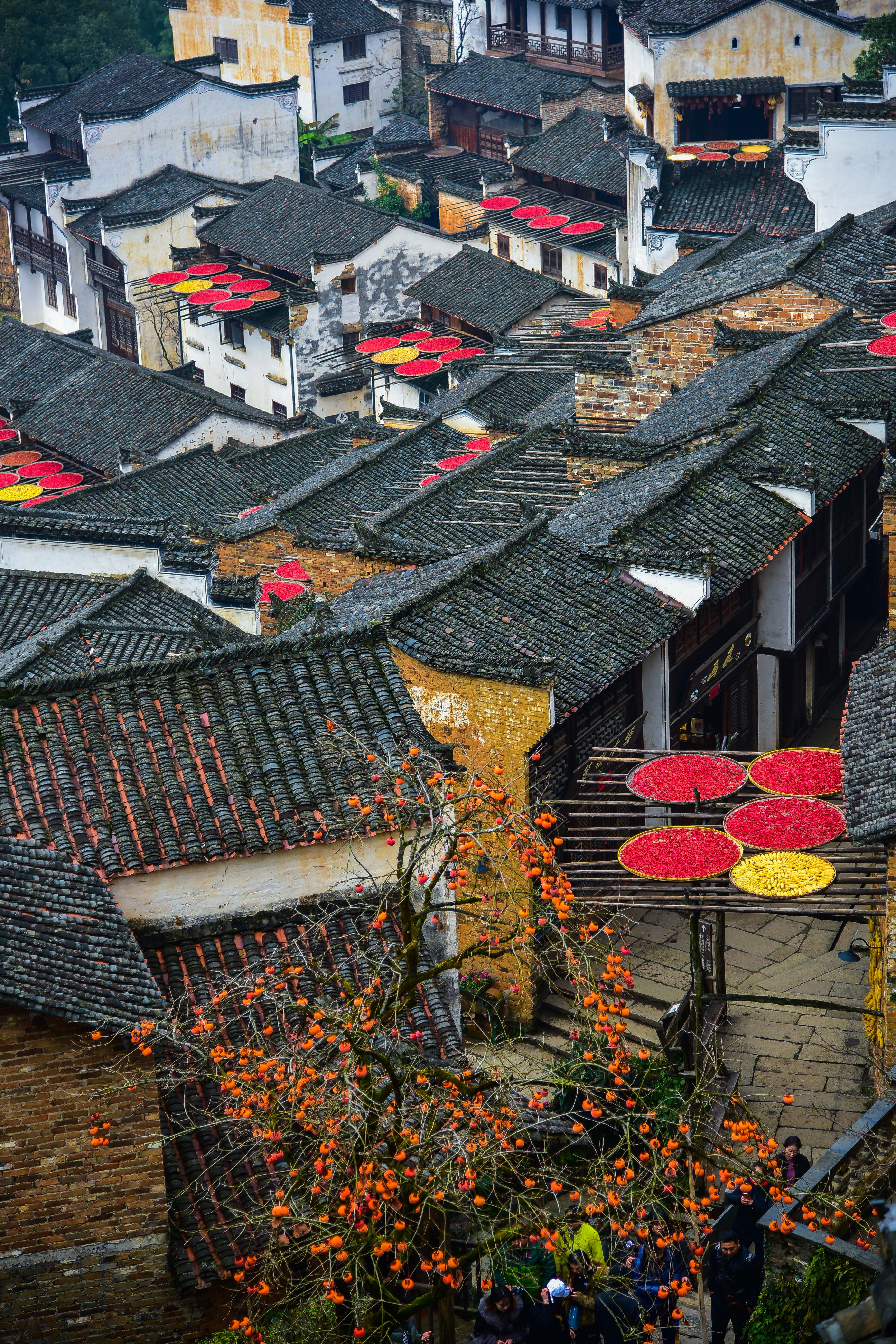 婺源篁岭晒秋古镇忆江南庭院,篁岭最美古村晒秋
