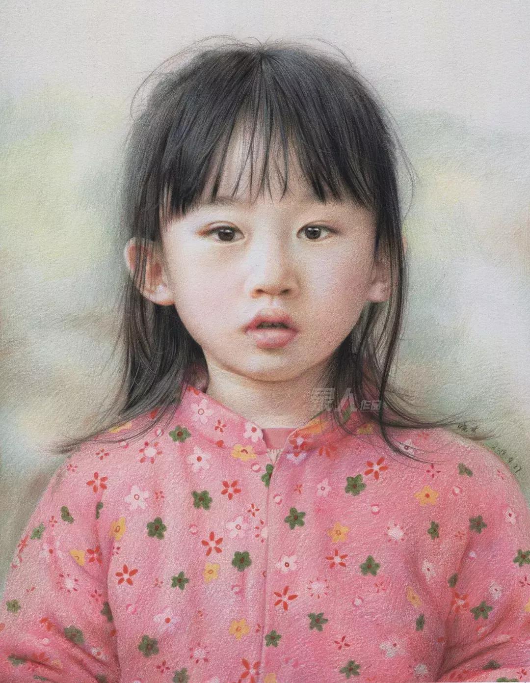 写实彩铅画,超好看素描画迪丽热巴