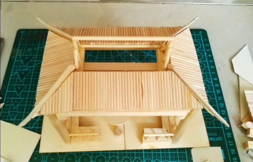 简单凉亭制作手工,木制凉亭小制作