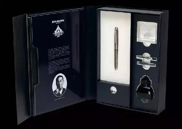 platinum按压式钢笔开箱,platinum白金笔