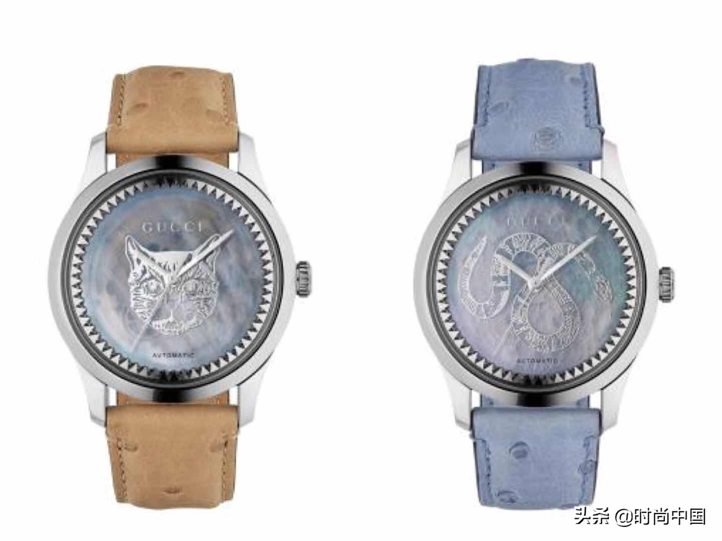 gucci经典黑色腕表,gucci高定腕表