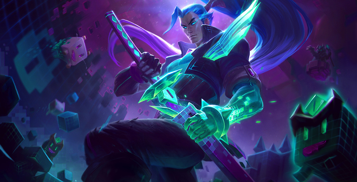 lol亚索新皮肤黑夜使者,lol亚索新皮肤对比