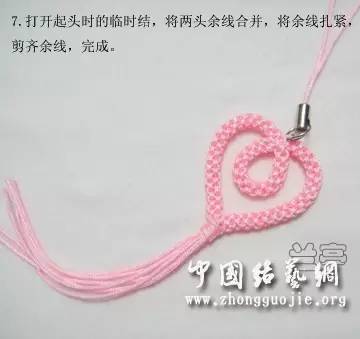 童心手机链,手机珍珠链教程