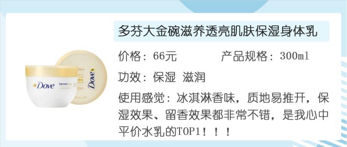 身体乳推荐美白平价学生,身体乳推荐学生党平价男