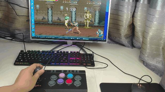 莱仕达街机摇杆视频,格斗游戏和动作游戏