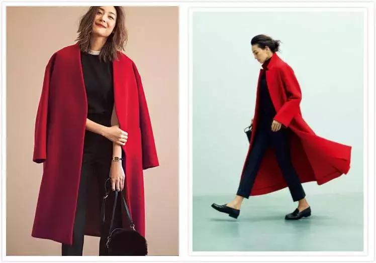 姑娘，你穿彩色大衣真好看！