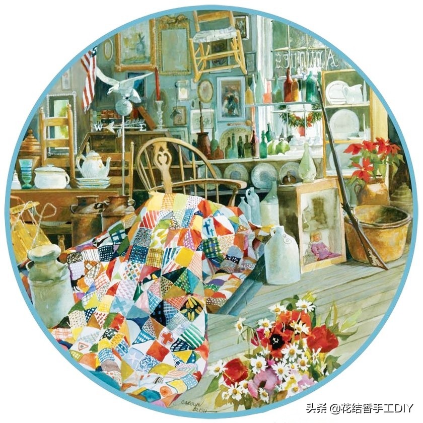 20款漂亮的拼布被子,假的豆腐块被子