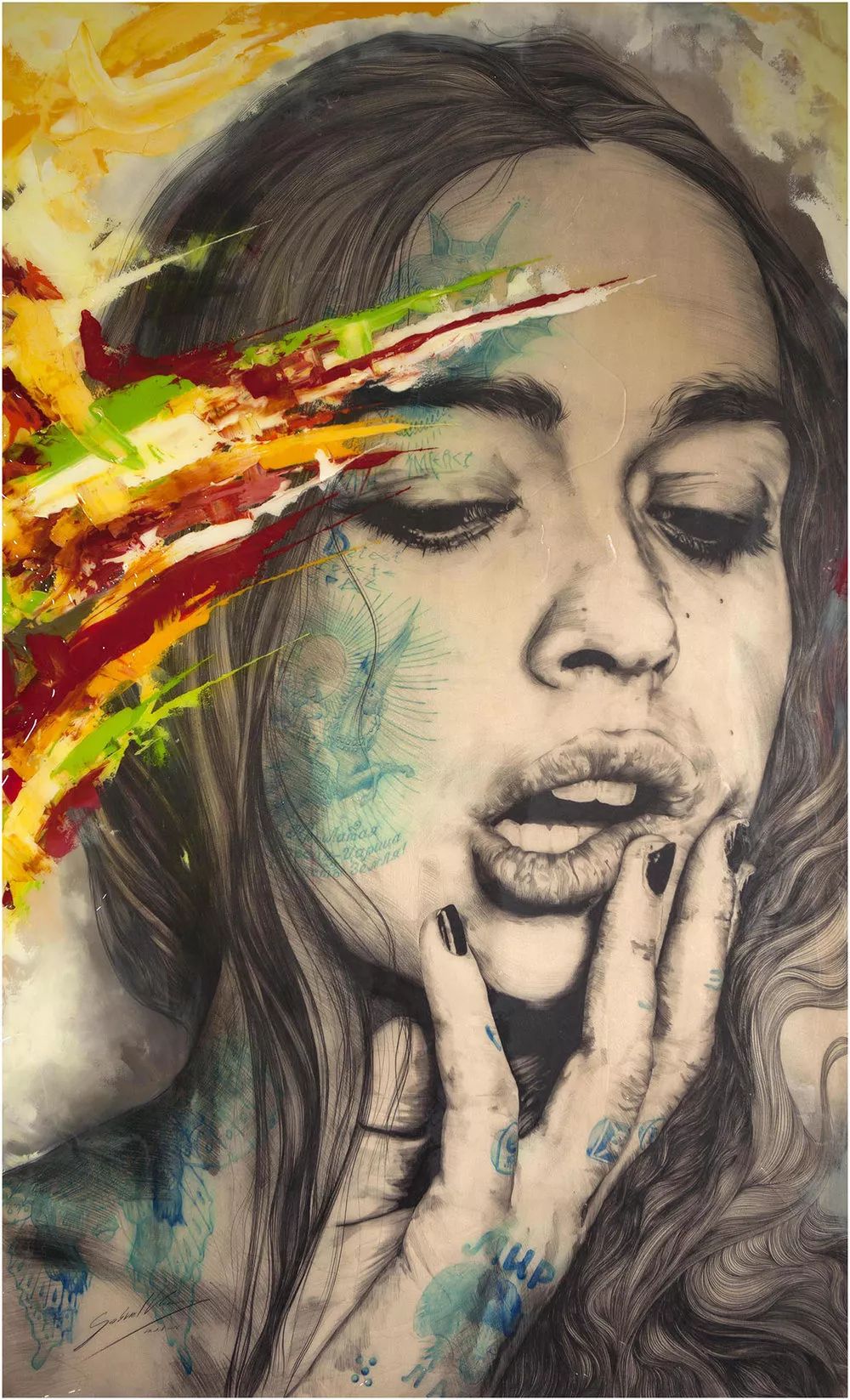 丙烯怎么画出素描效果,素描跟丙烯画