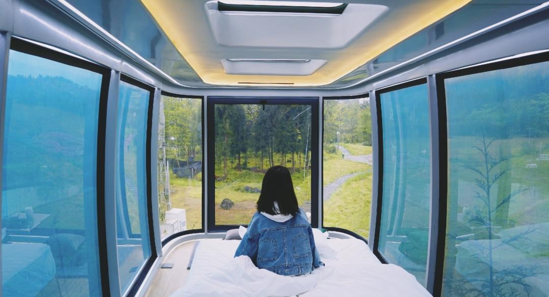 彭州太空舱营地,成都熊猫森林太空舱民宿