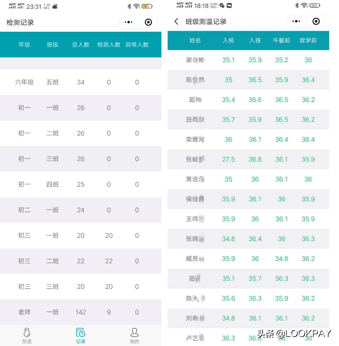 北京加强中小学师生健康监测,北京学生智能体温监测