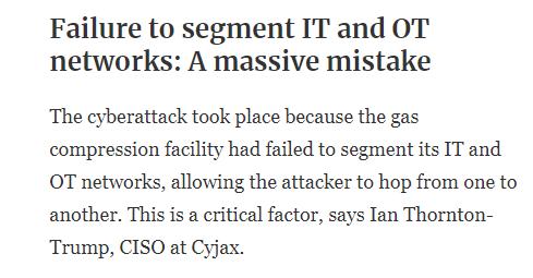 美天然气运营商遭网络攻击，反思关键基础设施为何成安全洼地？