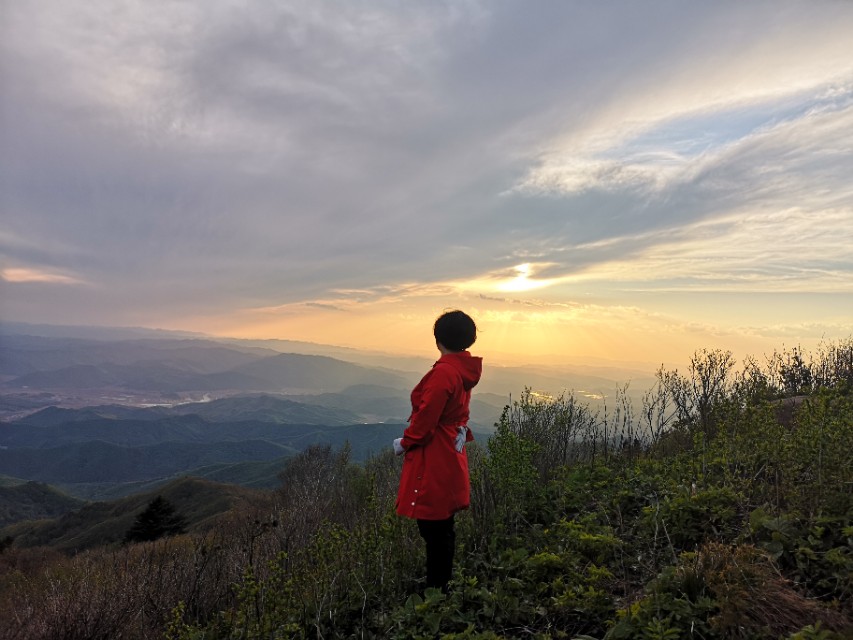 新宾岗山日出,新宾岗山的雪景