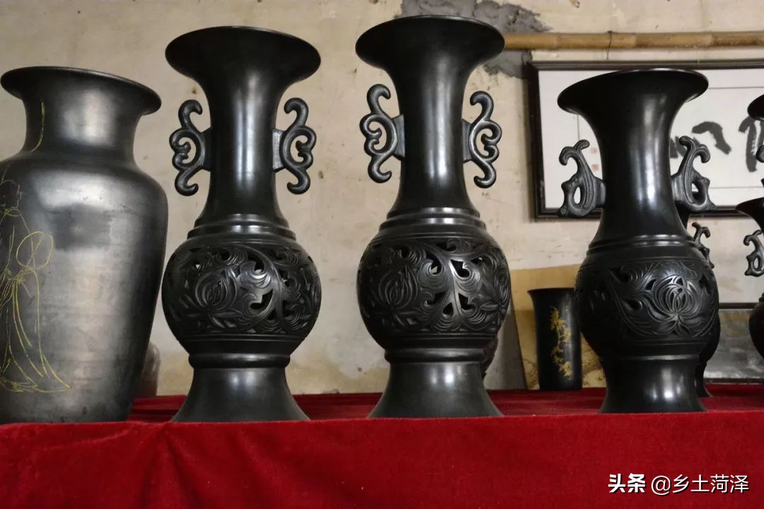 山东黑陶手工匠人,临沂黑陶手工制作