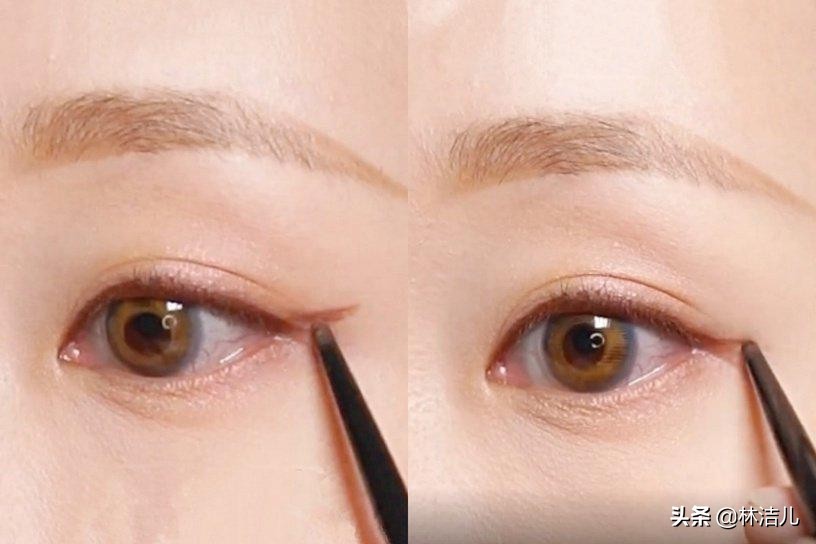 周冬雨最近的妆容教程,周冬雨肿眼泡