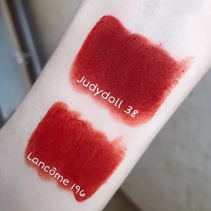 橘朵口红兰蔻,兰蔻196平替橘朵38