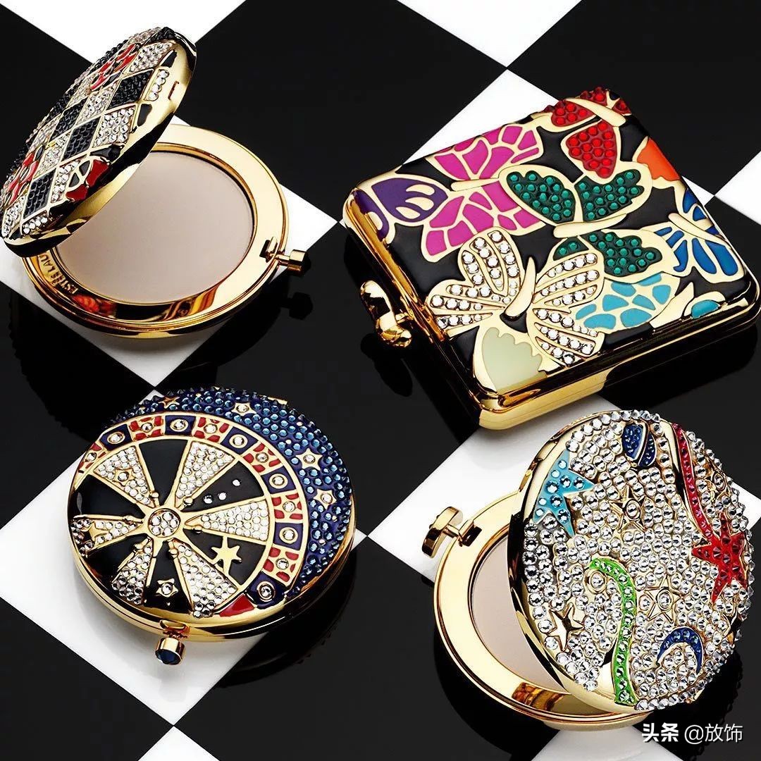 雅诗兰黛幻彩粉饼盒,雅诗兰黛高光粉饼外盒包装