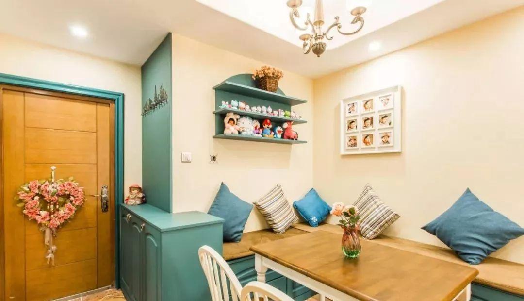 小户型客厅餐厅一体隔断加卡座,小户型餐厅卡座设计尺寸