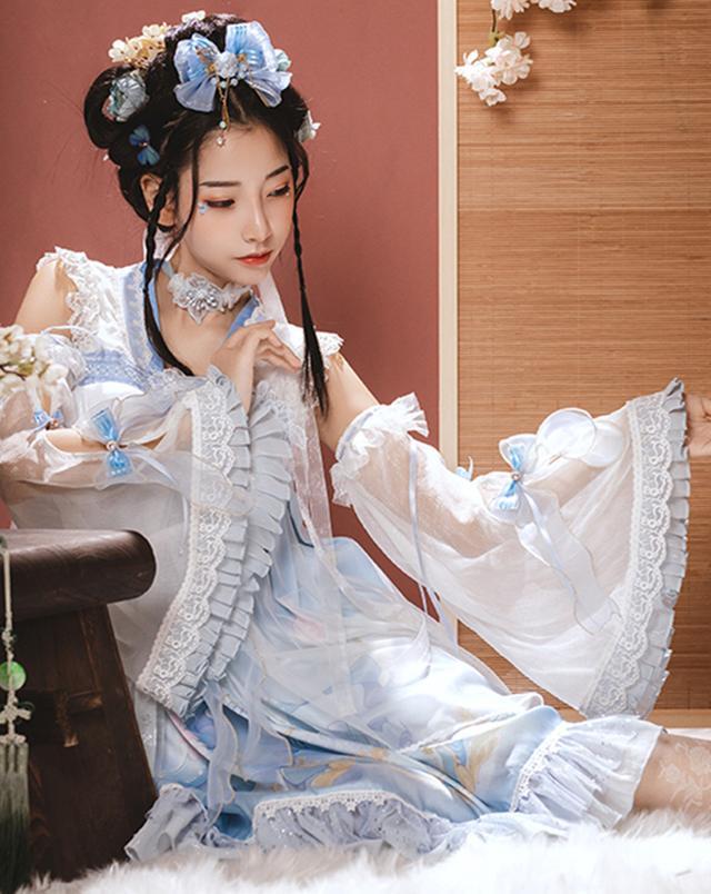 女士洛丽塔风穿搭,夏天洛丽塔简便穿法