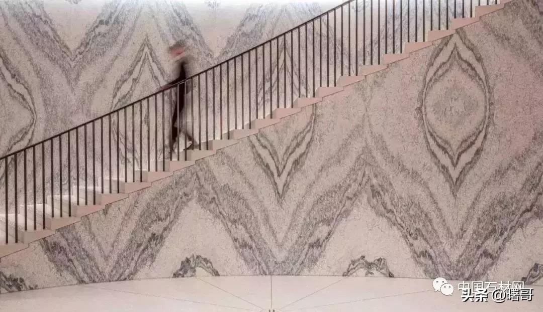 门店大理石楼梯效果图,轻奢大理石楼梯