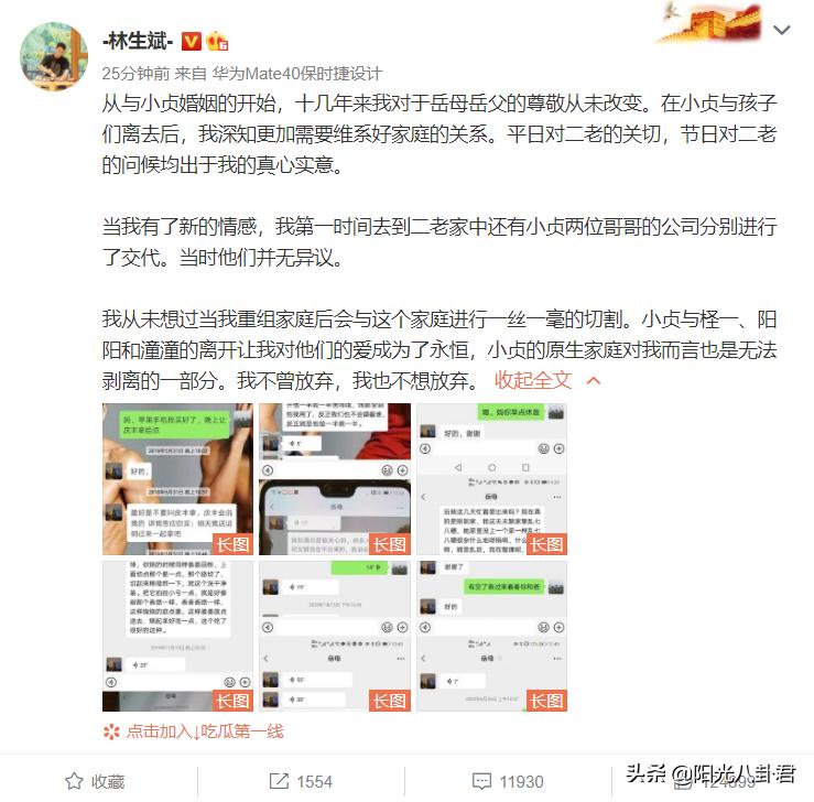 林生斌与小贞聊天截图,林生斌为何和小乐在一起