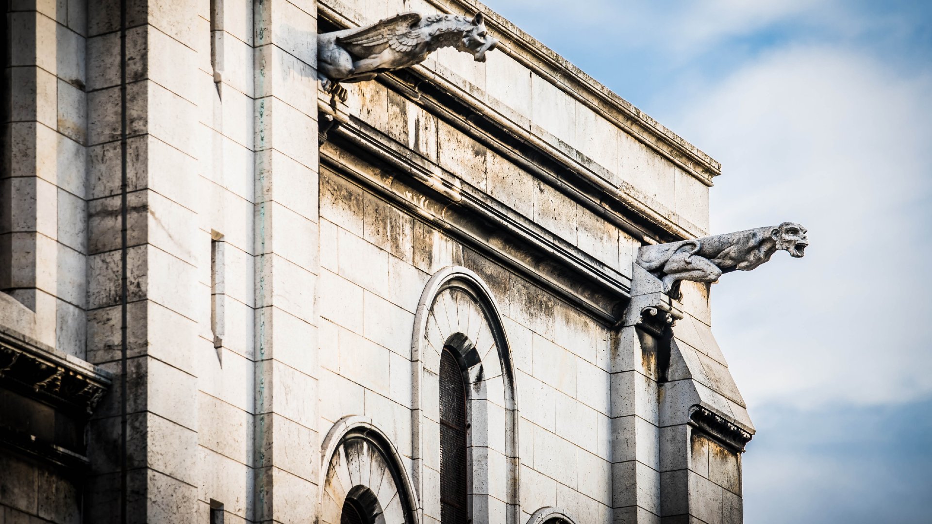 巴黎圣母院高清立面图,法国巴黎治愈系风景壁纸