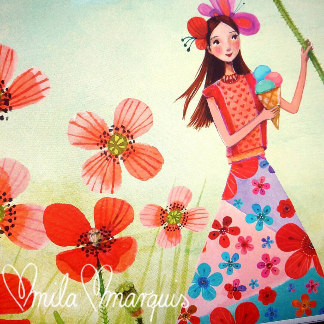 插画设计卧室墙面插画,创意插画素材墙绘