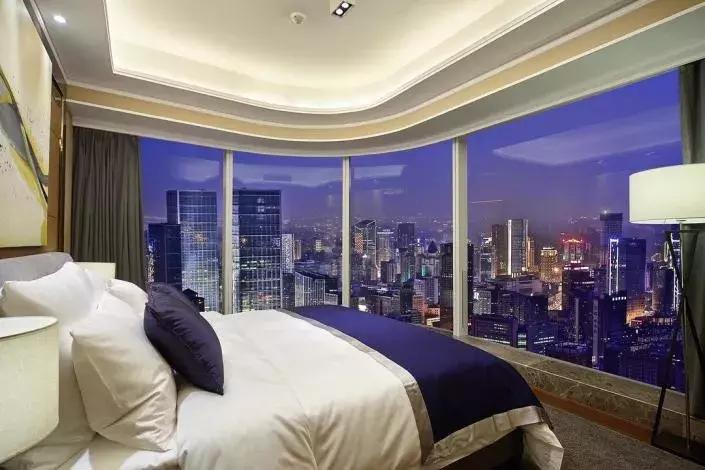 成都全景落地窗酒店推荐,成都高层观景酒店推荐