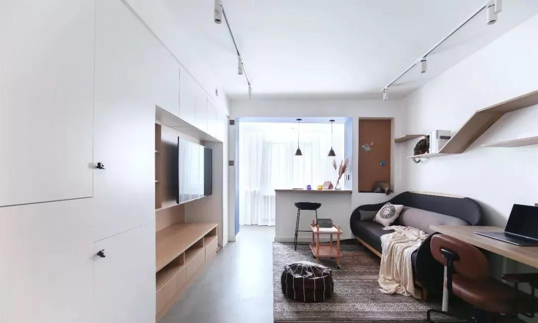 48平小户型一厨一卫,超强收纳小户型