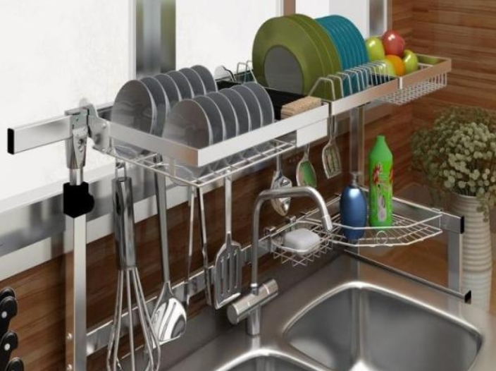 厨房又脏又乱,发现厨房置物架需要整理