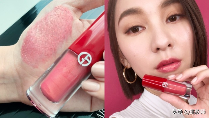 mac唇膏2022春季新品,阿玛尼挚爱唇膏201试色