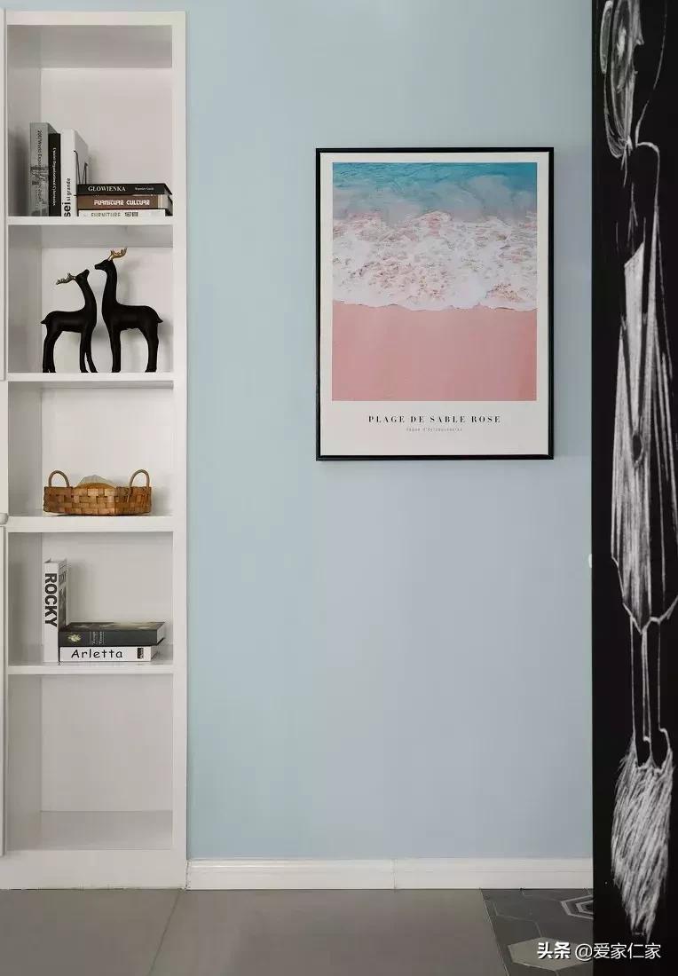 127平北欧三居室轻松惬意浪漫优雅,140平四房朝南北欧简约风格