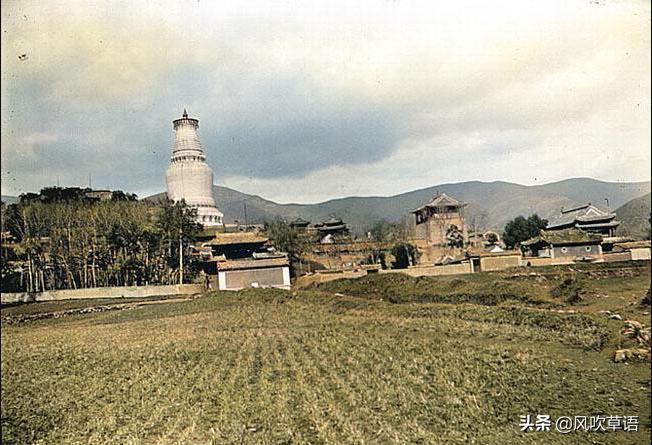 老照片1928年山西省五台山旧貌,忻州五台山影像