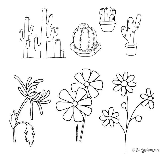 手把手教简笔画手帐素材,简笔画小猪猪超可爱手帐边框图案